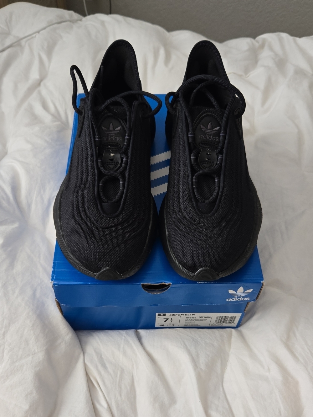 adidas Men’s Black Athletic Slip-On Sneakers